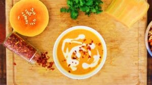 Kremalı Bal Kabağı Çorbası Tarifi