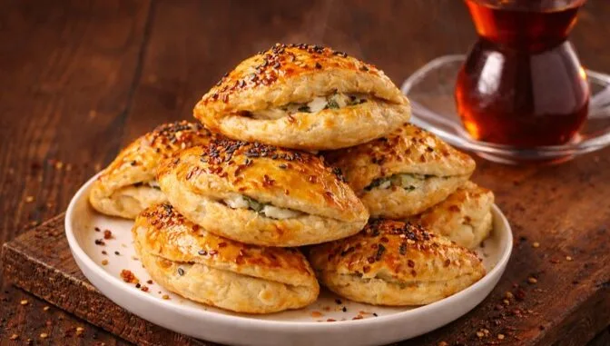 Mayasız Dereotlu Peynirli Poğaça Tarifi